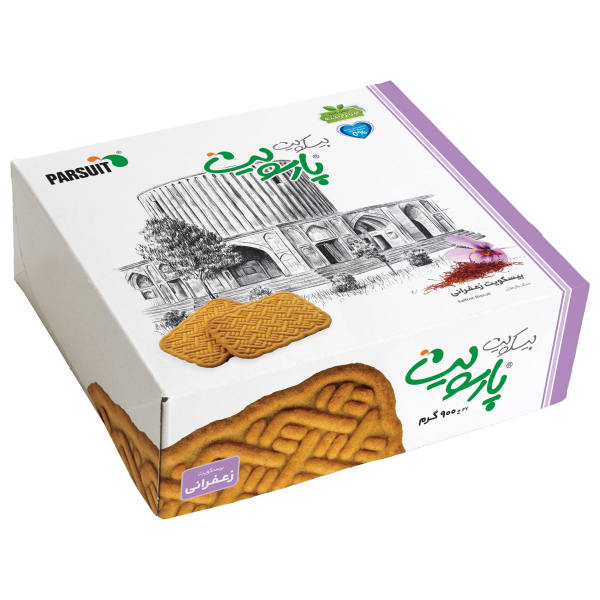 بیسکویت پذیرایی زعفرانی پارسویت