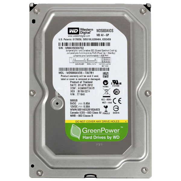 هارد مدل WD-AV-GP WD5000AVDS