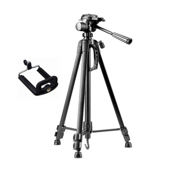 سه پایه دوربین ویفنگ مدل WT-3520 به همراه گیره نگهدارنده موبایل1